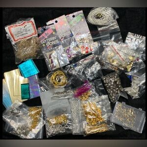 Misc Arts & Craft jewelry making- most new in closed bags